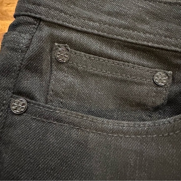 Tory Burch classic black boot cut jeans 27 - Picture 2 of 9
